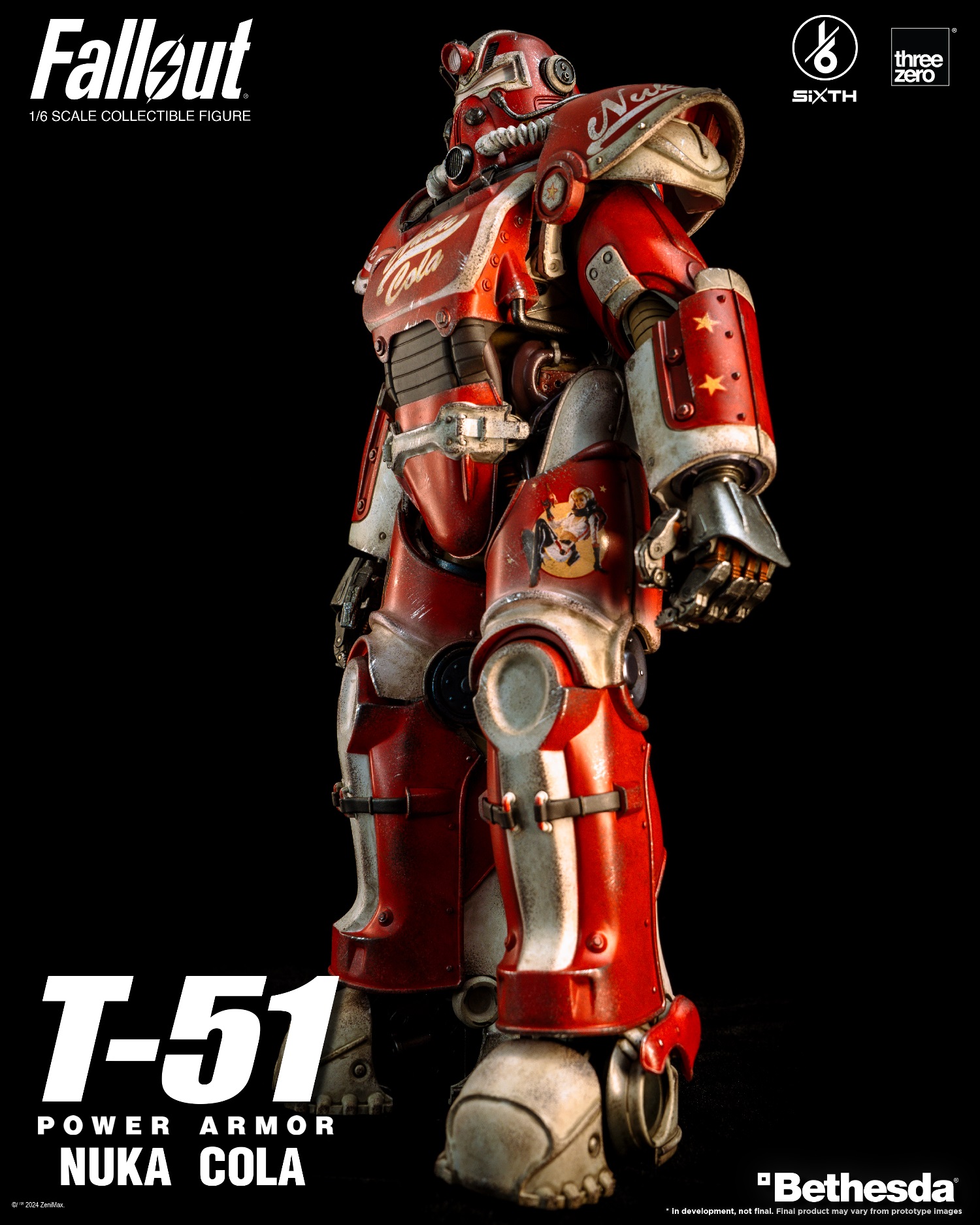 [สั่งจอง] ThreeZero 3Z07730W0 1/6 : Fallout 1/6 T-51 Nuka Cola Power Armor