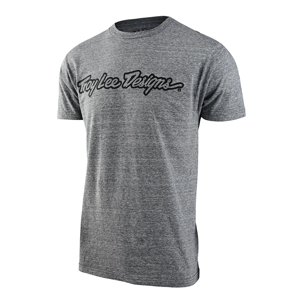 เสื้อยืด Troy Lee Designs Short Sleeve Tee Signature Ash Heather