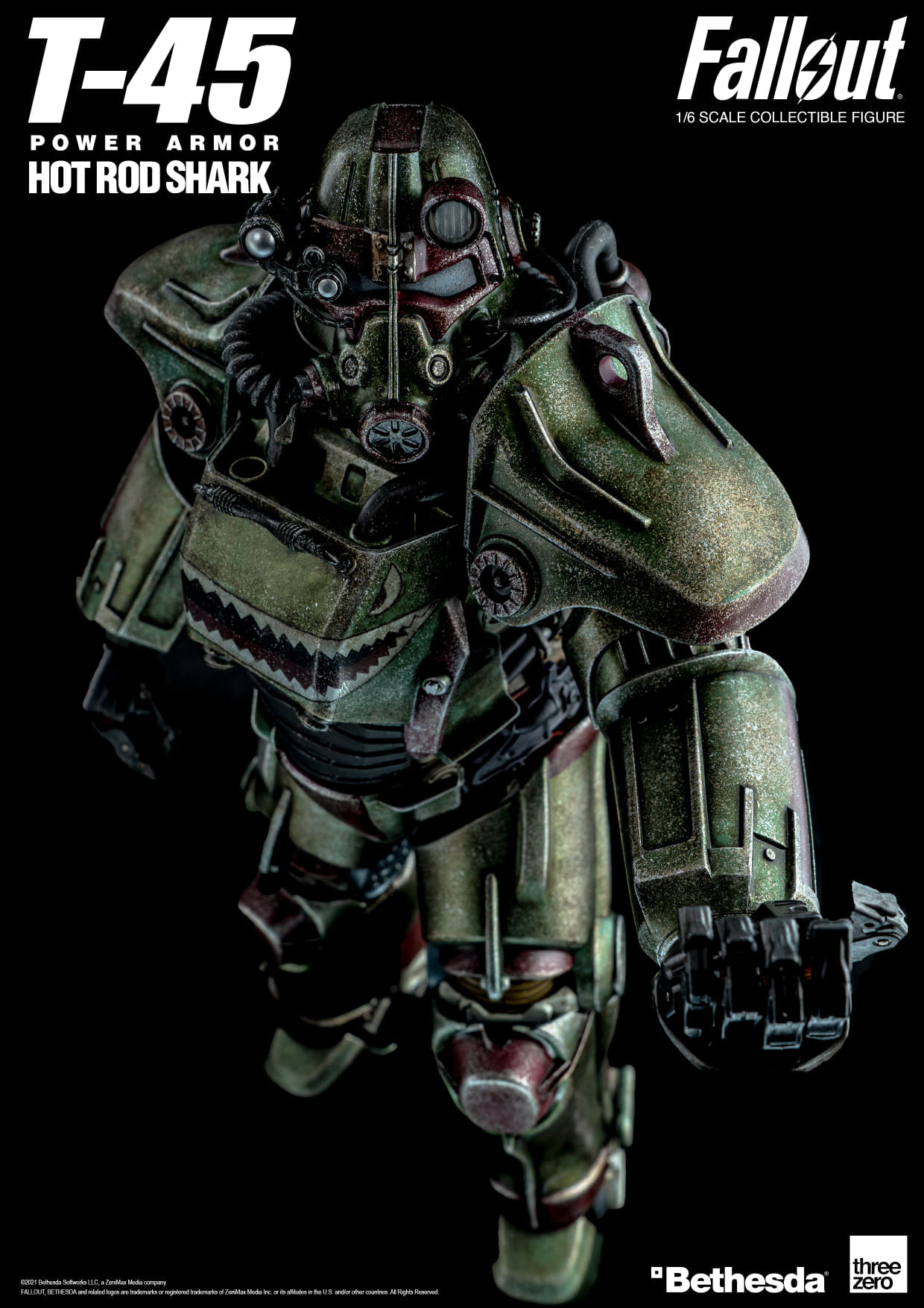 [สั่งจอง]threeZero x Fall out 1/6 : T‐45 Hot Rod Shark Armor Pack