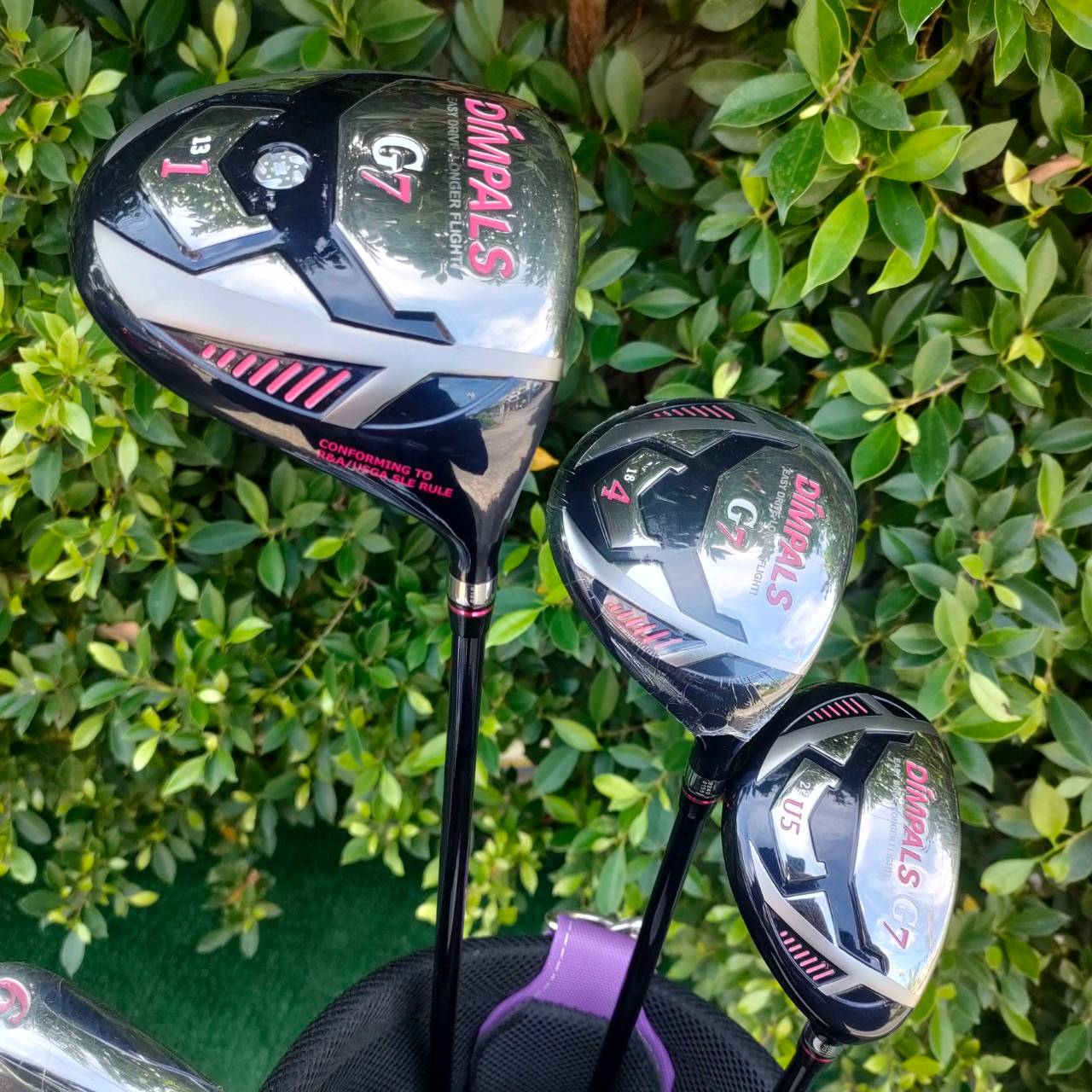 **ไม้กอล์ฟสำหรับผู้หญิง** รุ่นใหม่และยอดนิยมสูงสุด!! SET KASCO DIMPALS G7 LADY สภาพสวยนางฟ้า ชุดกอล์ฟพรีเมี่ยมญี่ปุ่น!! ไม้กอล์ฟมือสอง ของแท้ BY NakaraLuxurious