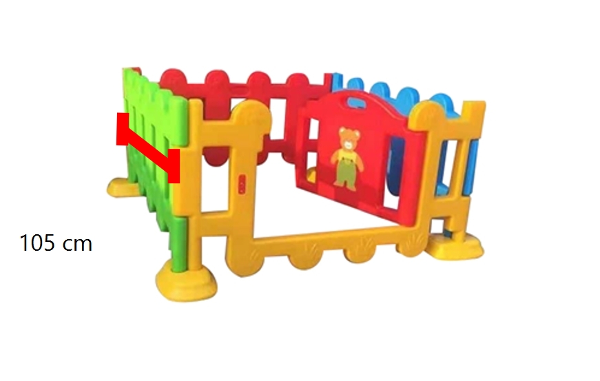 รั้วกั้นเด็กมีประตู หลากสี , คอกกั้นเด็ก, เว้นระยะห่าง แบ่งโซนพื้นที่ บ่อบอล พร้อมส่ง