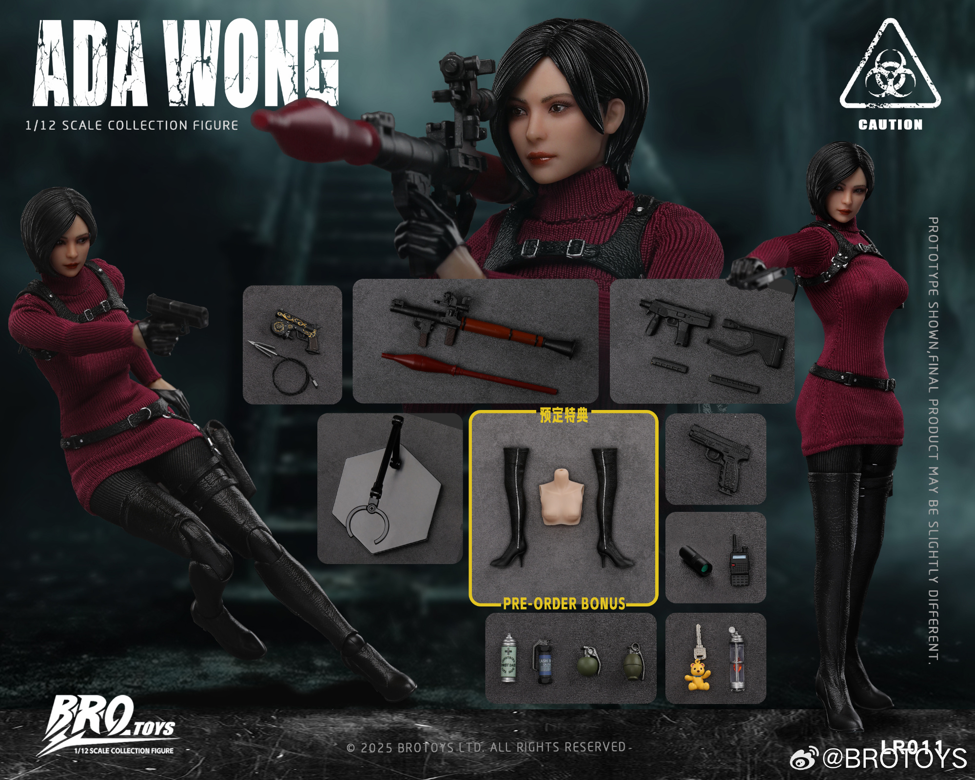 [สั่งจอง] Brotoys LR011 1/12 : female spy