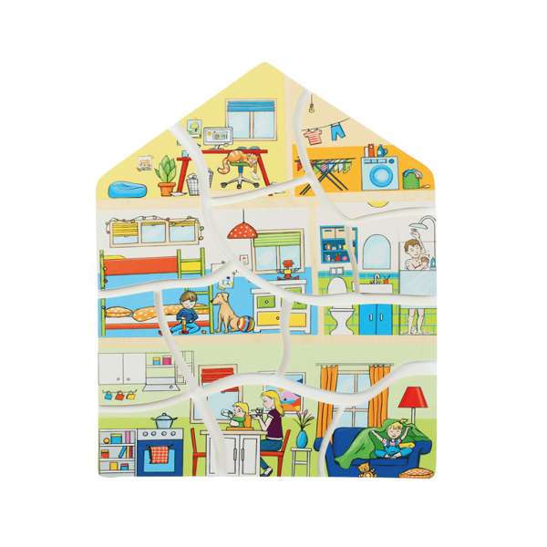 ปริศนาภาพในบ้านกลางวัน และกลางคืน ,ของเล่นเสริมทักษะ,ของเล่นเด็ก, สื่อการสอนอนุบาล,พร้อมส่ง