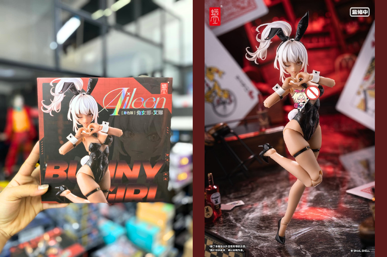 [พร้อมส่ง] "Snail Shell 1/12 : Different Color ver.- Bunny Girl Aileen Sunkissed Ver. ครบ SET (ฟิกเกอร์สาว+รถ+เท้าเสริม)"