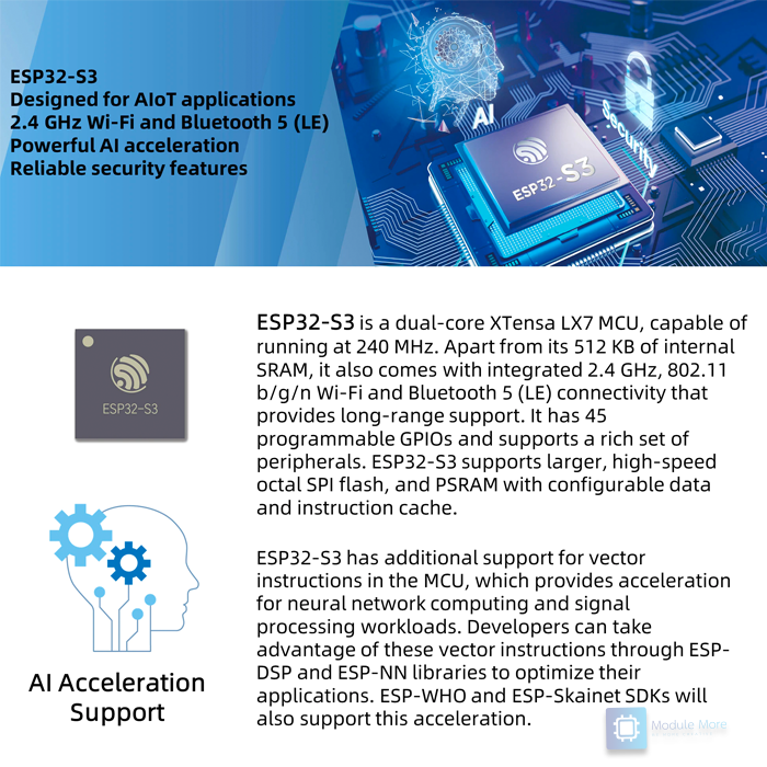ESP32-S3 DevKitC-1 Dual Type-C USB ESP32-S3-WROOM-1-N16R8 Micropython ESP32S3