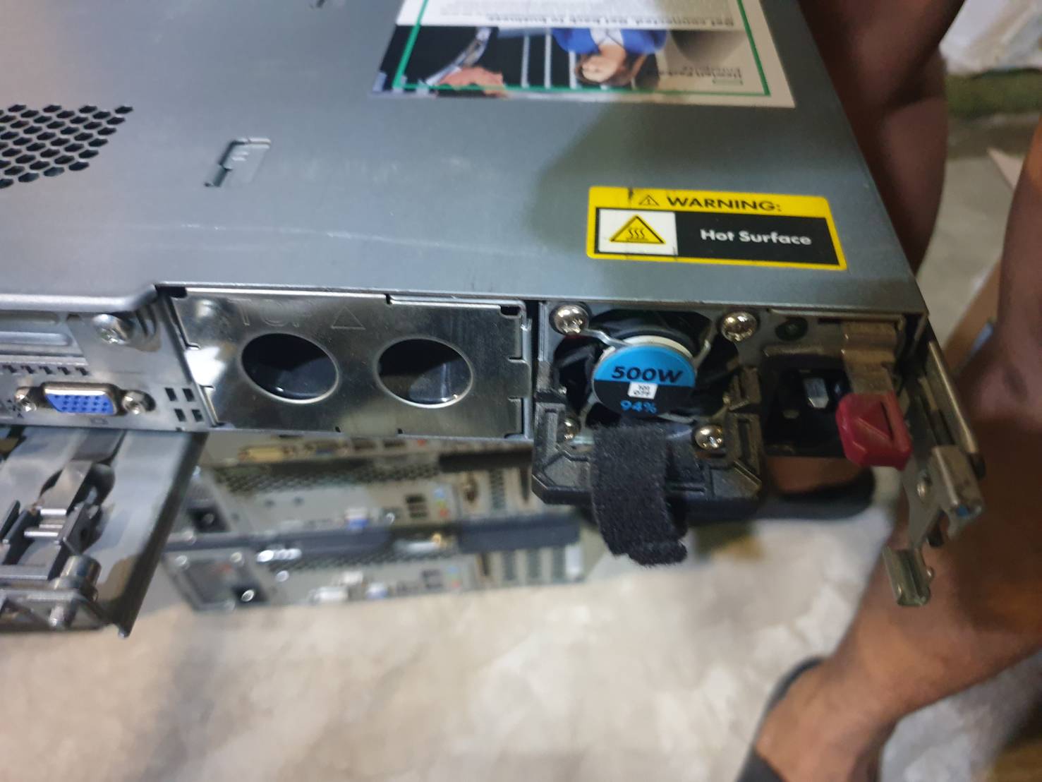 Server HPe Dl 360 G9 Xeon e5-2660v3 x1 ไม่มีแรม ไม่มี HDD power x1 ราง + หน้ากาก