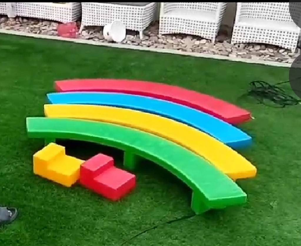 ทางเดินวิบาก ทางเดินทรงตัวพลาสติก 4 ชิ้น,ฝึกเคลื่อนไหว, ของเล่นเสริมพัฒนาการ พร้อมส่ง