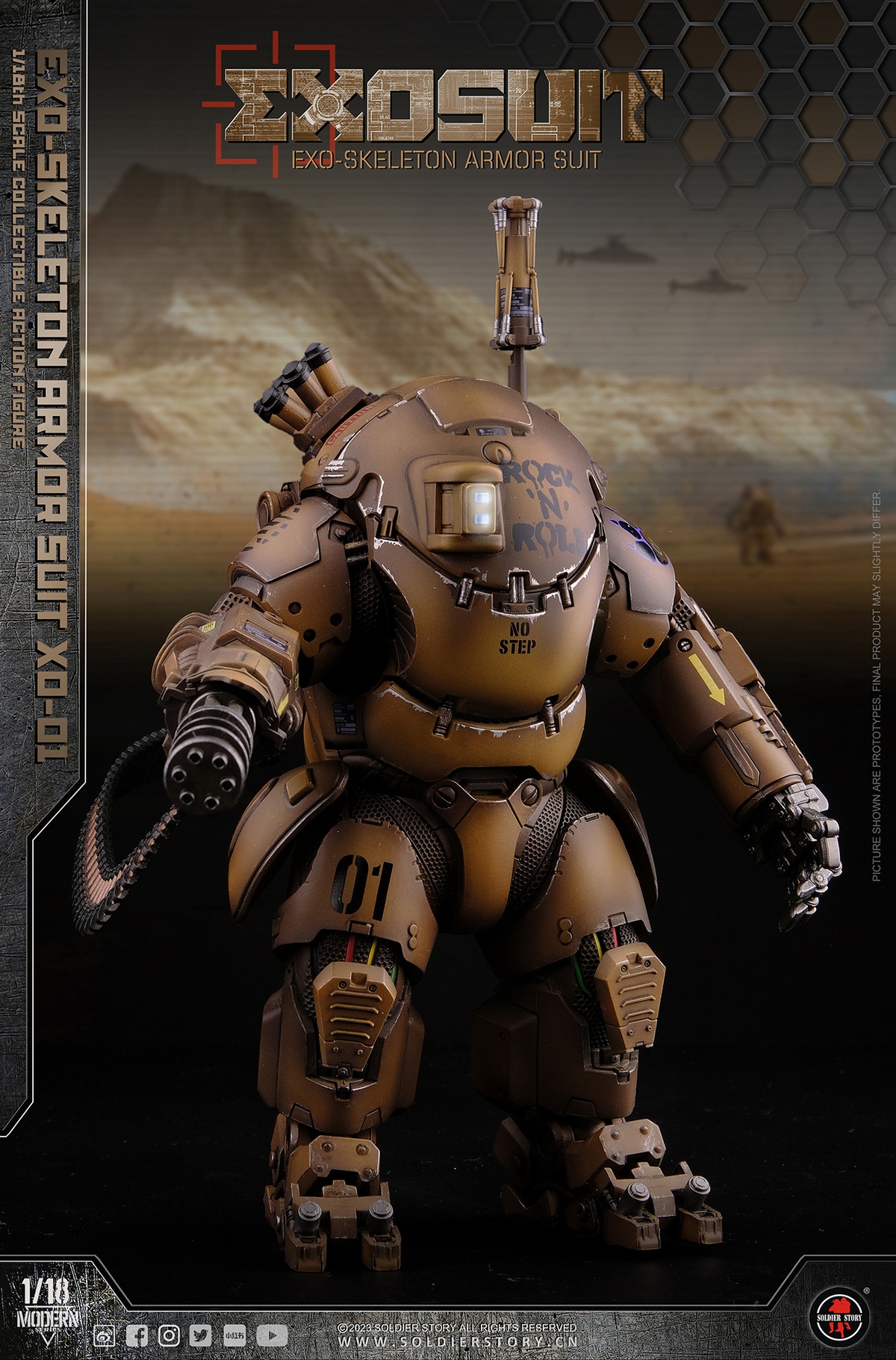 [พร้อมส่ง]SoldierStory SSE001 1/18 : EXO-Skeleton Armor Suit XO-01 Collectible Action Figure