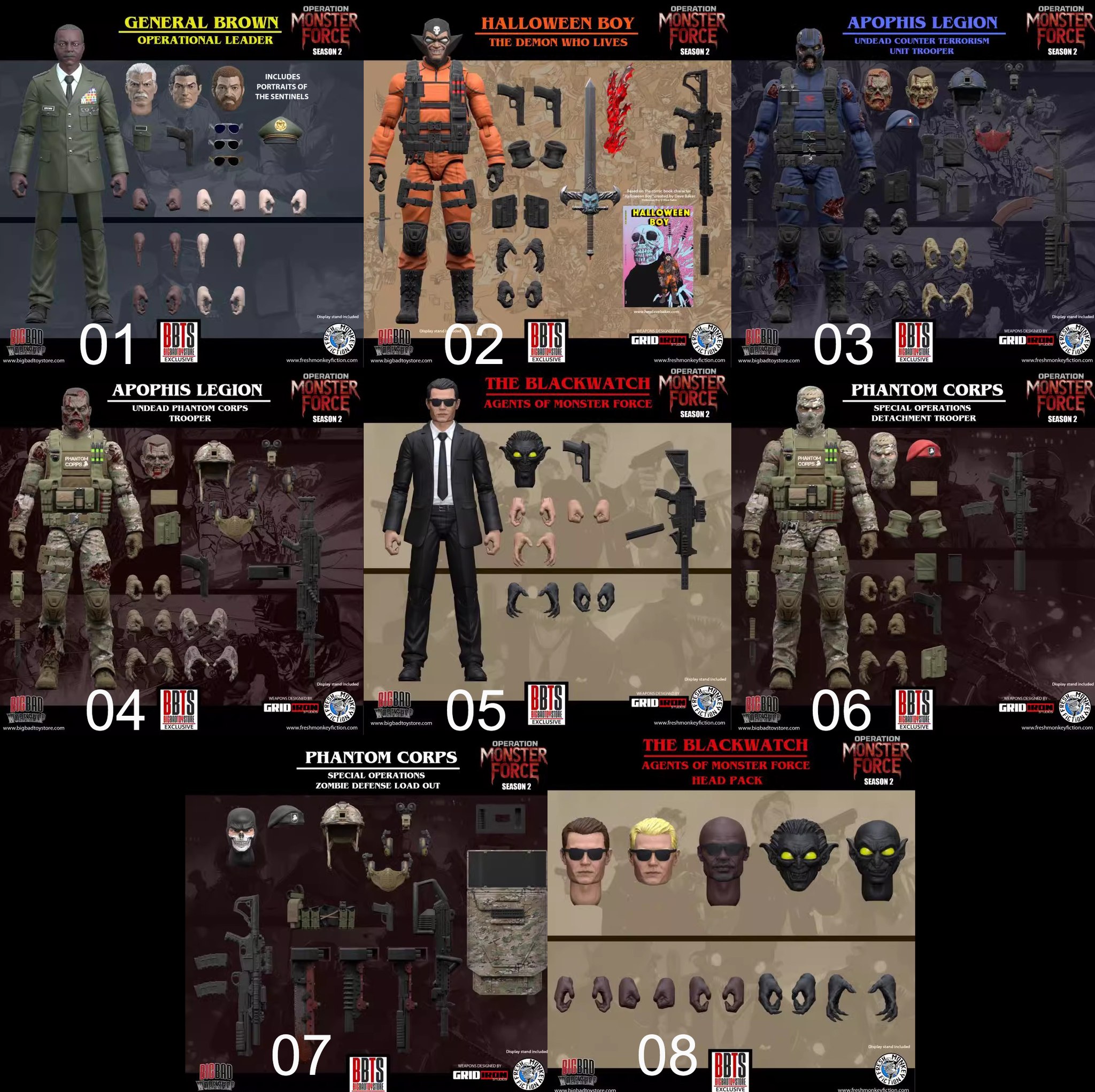 [สั่งจอง]FRESH MONKEY FICTION : OPERATION MONSTER FORCE 1/12