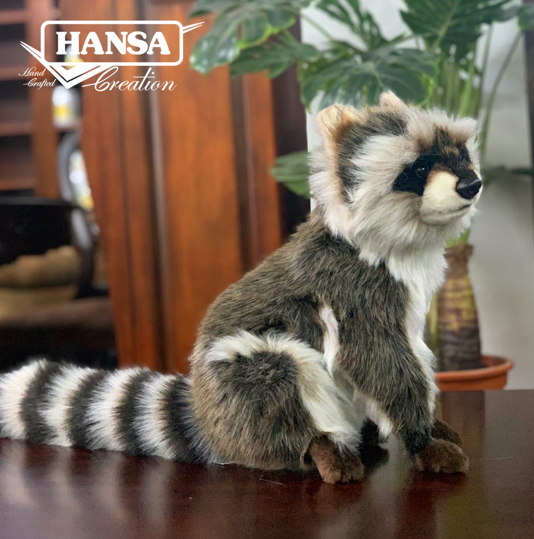 7493 Raccoon Sitting 31 cm.H