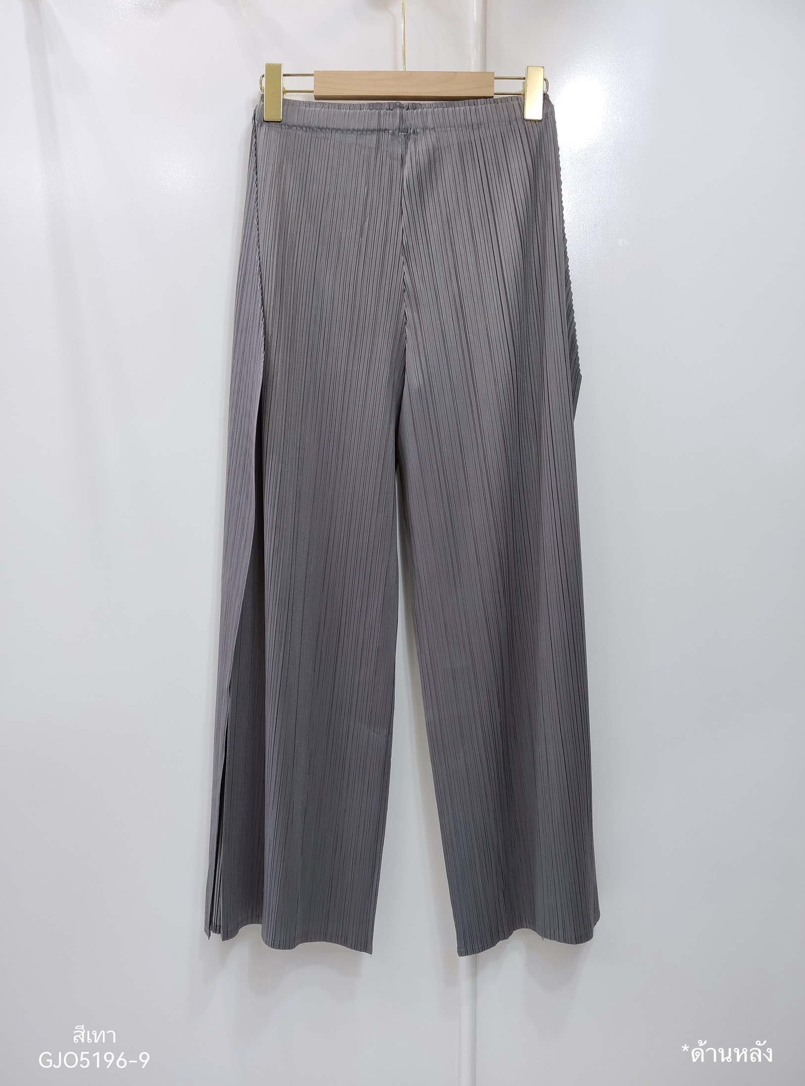 ปรับราคาลง20%!! ยาว36 นิ้ว! 2MUAY รุ่น GJO5196-9 กางเกงพลีทคุณภาพ STRAIGHT LEG DRAPED SIDE PLEATED PANT 5 สี FREE SIZE