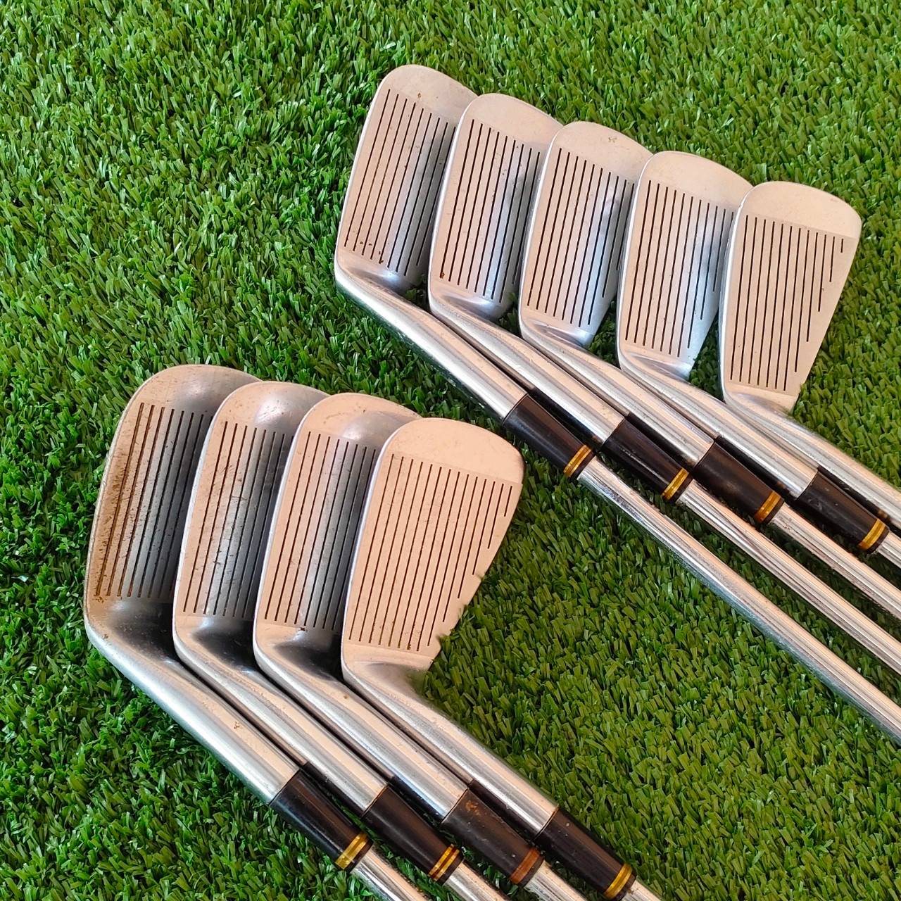 ชุดเหล็ก MARUMAN STRONG CONDUCTOR มีเหล็ก 4-9 เเละ PW AW SW ก้าน HEAVY DUTY FFBM FLEX R เหล็กตีไกล ใบ FORGED