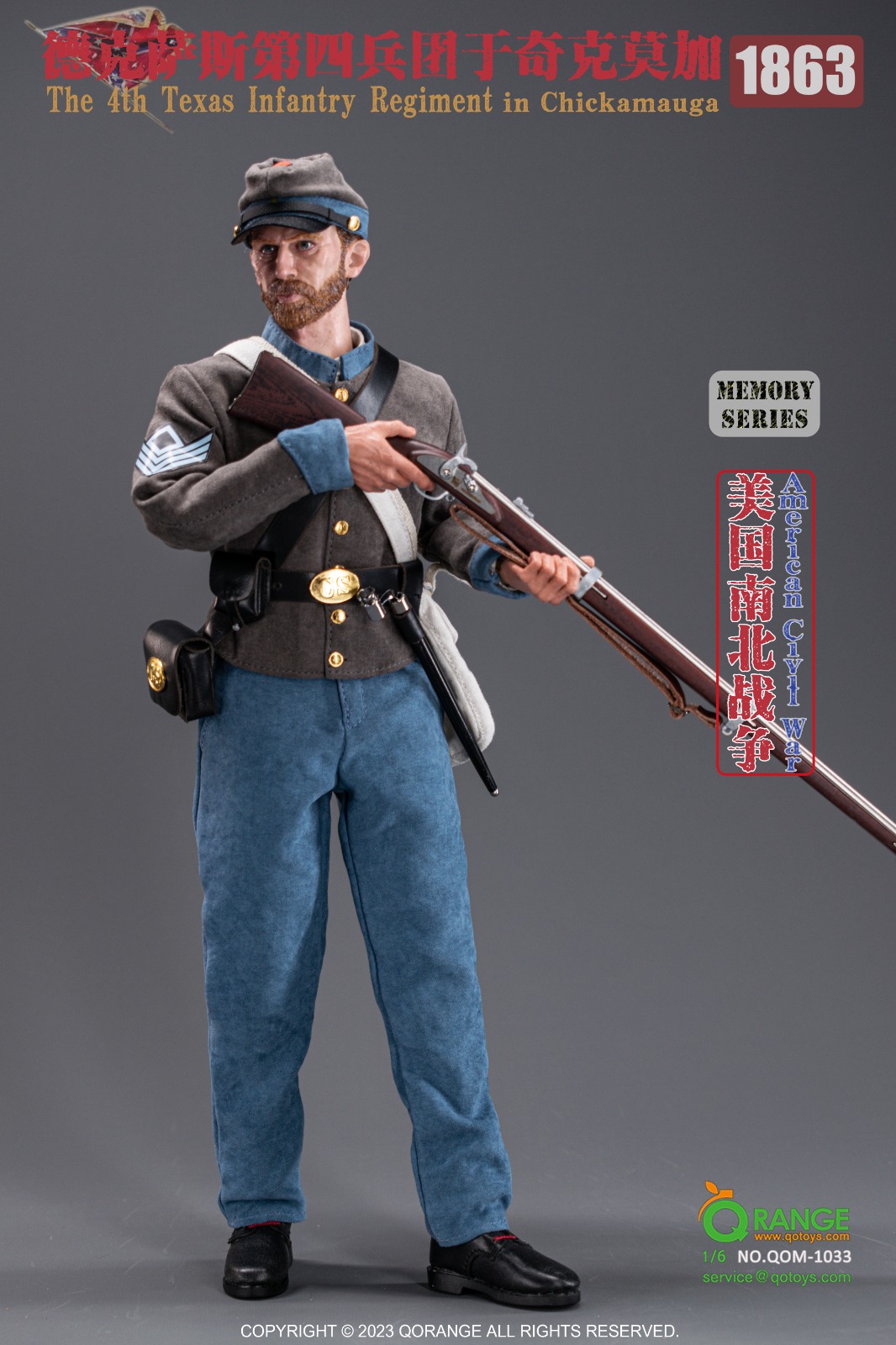 [สั่งจอง]QORANGE QOTOYS 1/6 - QOM-1030 : French Napoleonic Infantry Sapper of the Imperial Guard 1812