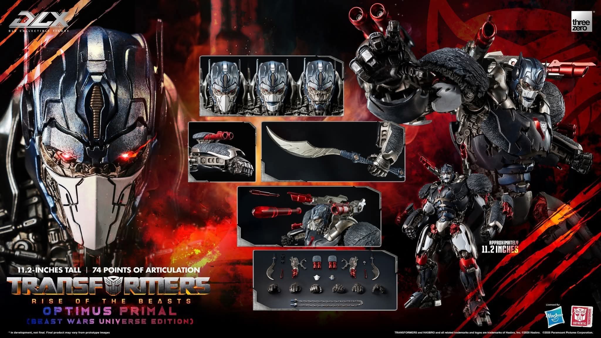 [สั่งจอง]Threezero 3Z08850W0 DLX : Rise of Beasts Optimus Primal (Beast War Universe Edition) (Standard Version)
