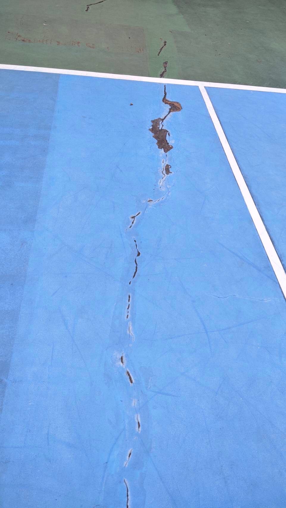 งานซ่อมแซมสนามเทนนิส รพ.ศิริราช