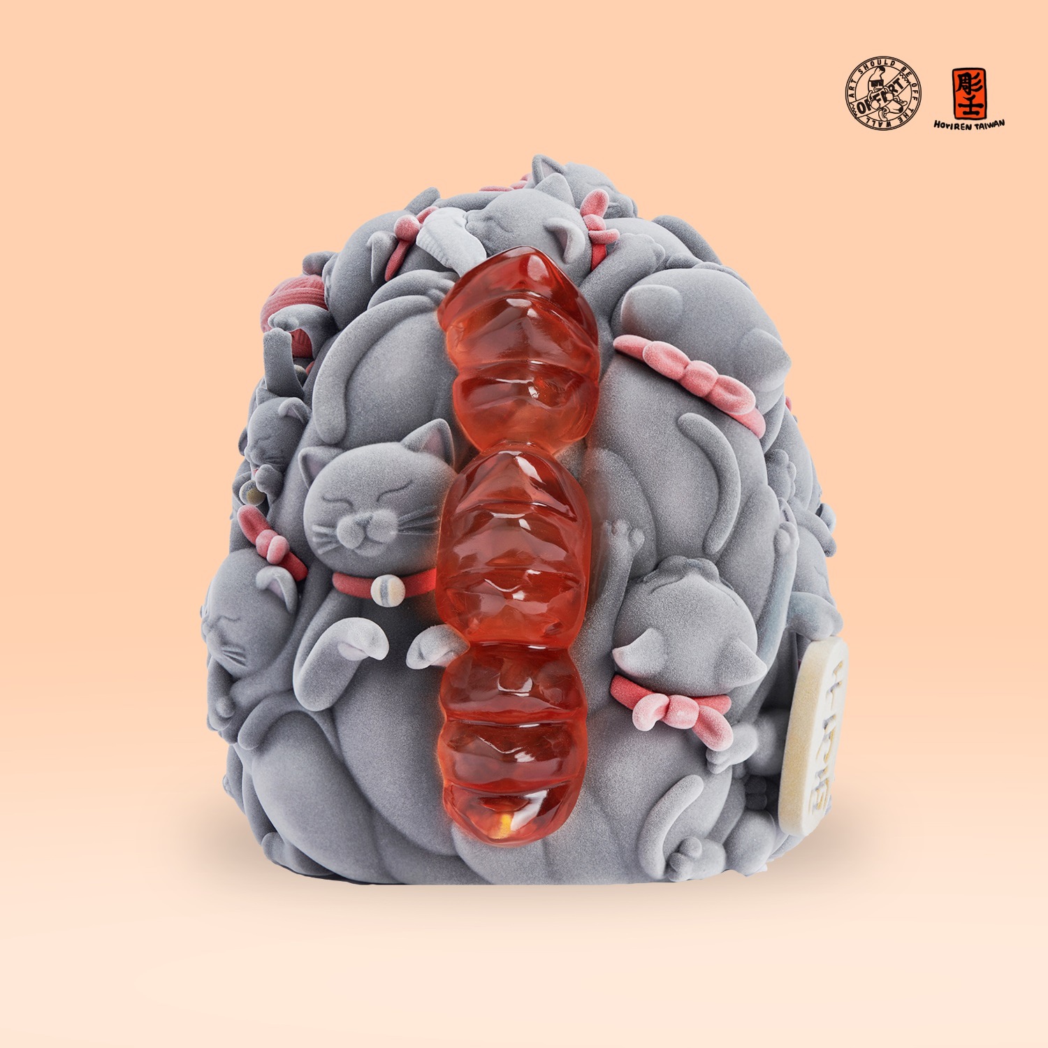 [สั่งจอง] OFFART x Horiren Red Flame Hundred Cats Resin Bust Original Flocked Ver.