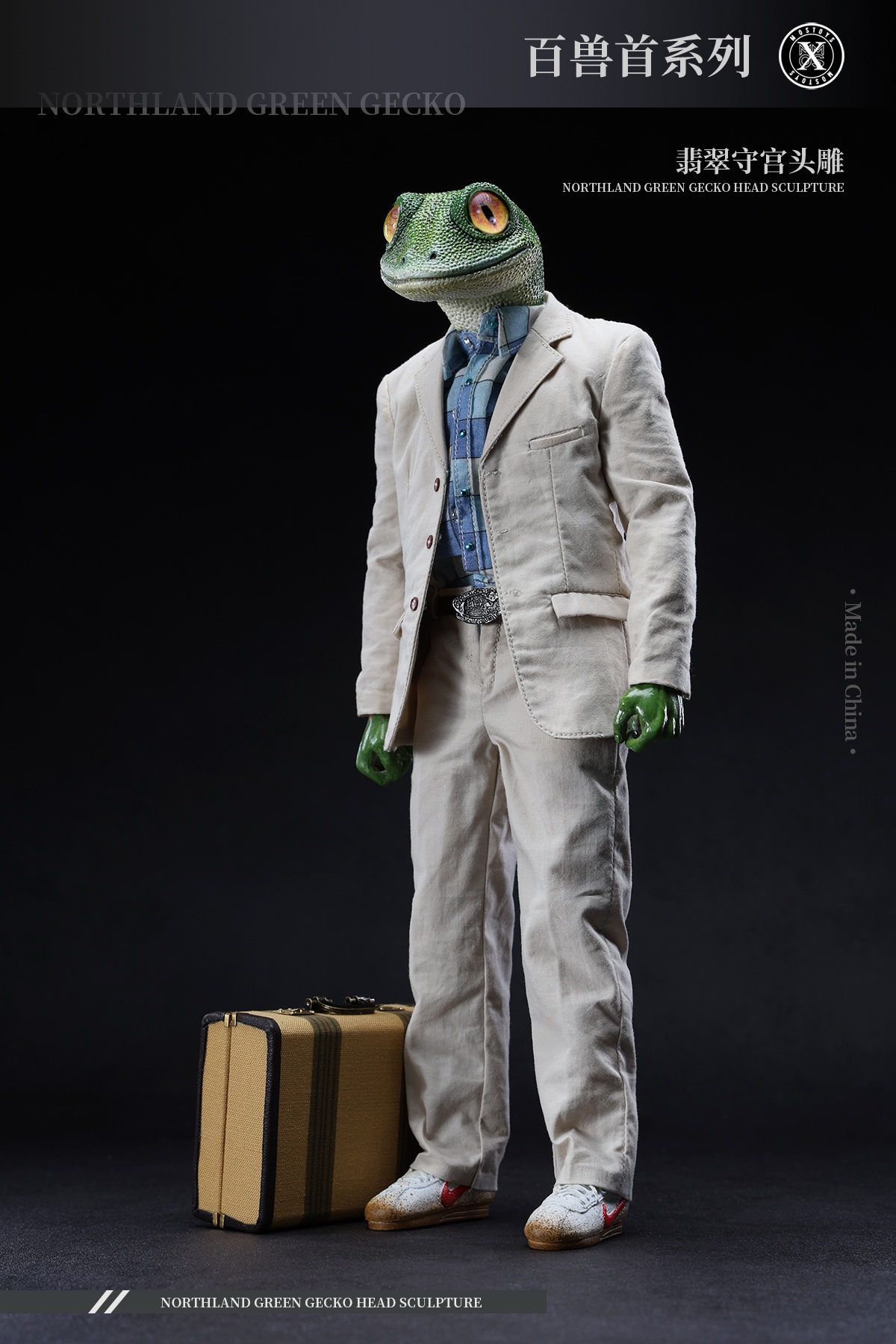 [สั่งจอง]MOSTOYS MS2402 1/6 : Northland Green Gecko Head Sculpture