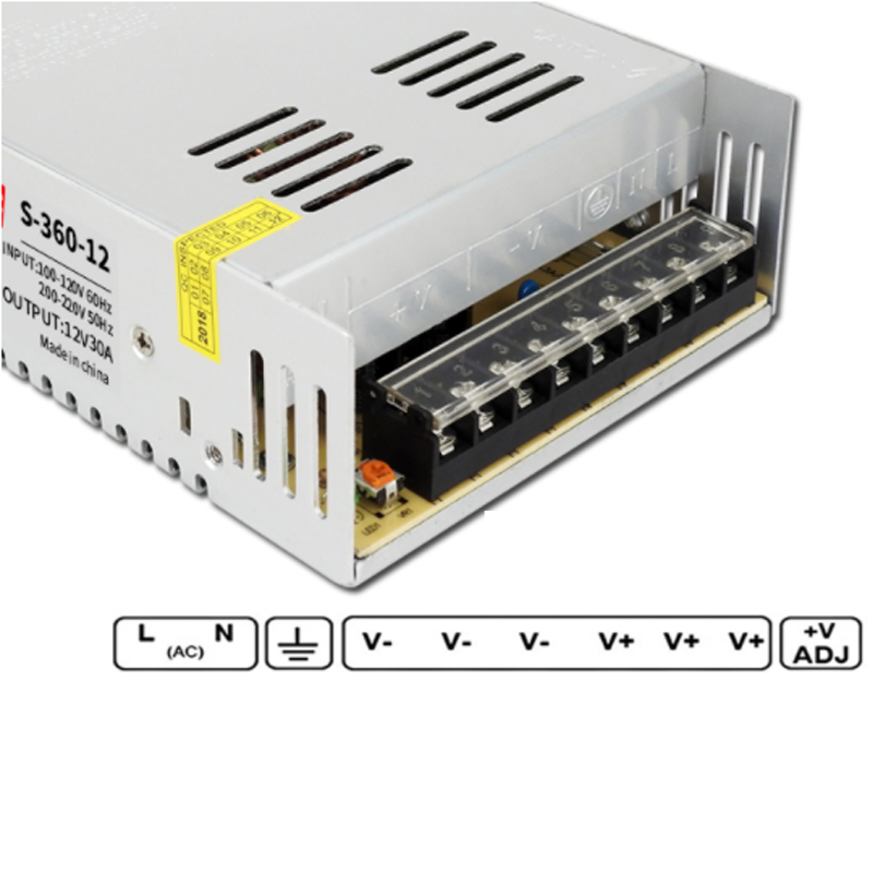 24V 15A สวิทชิ่งเพาเวอร์ซัพพลาย Switching Power supply ( 220v ac to 24v dc) S-360-24