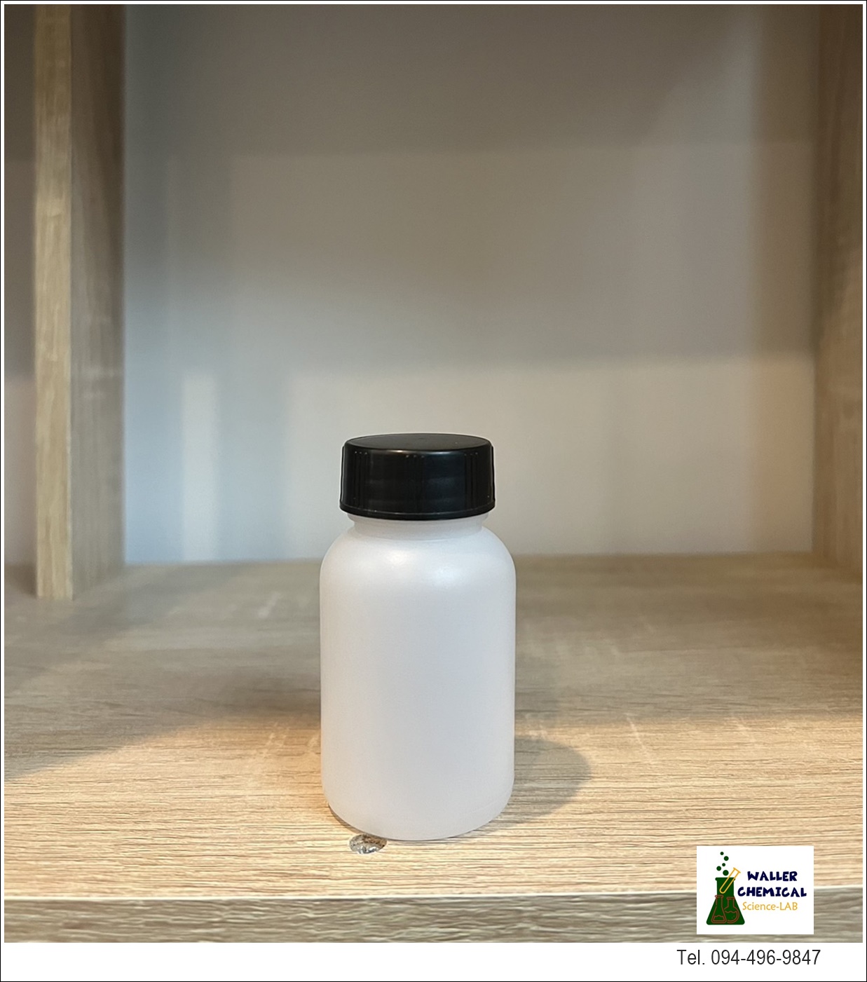 ขวดพลาสติกฝาดำ (ปากกว้าง) 80ml Reagent Bottle (PE)