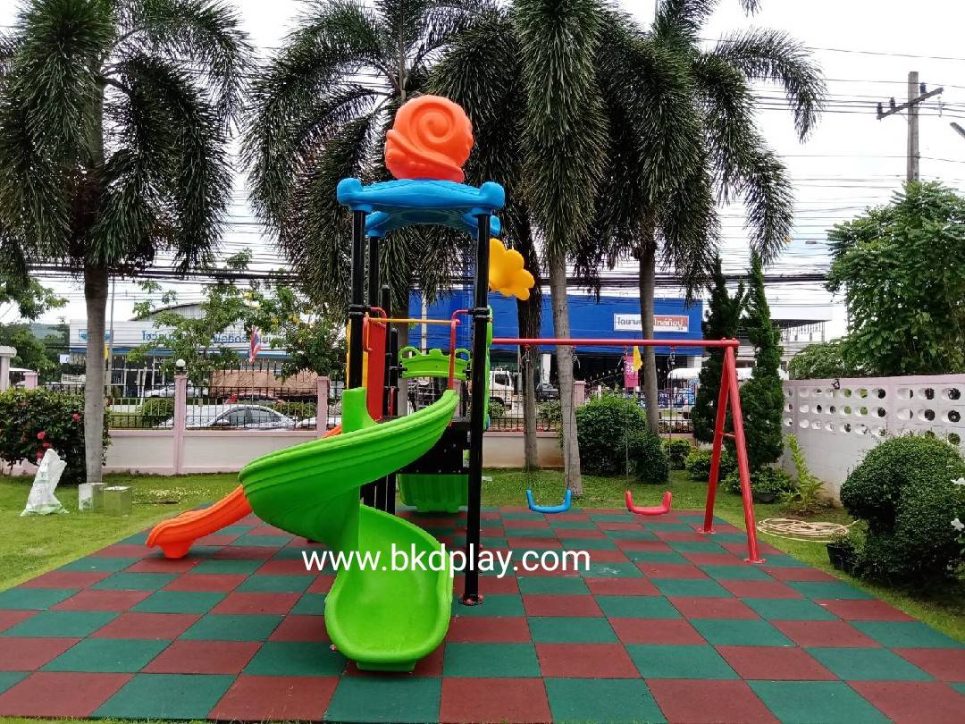 เครื่องเล่นสนาม กลางแจ้ง ชุดหมึกดอกไม้พร้อมชิงช้า สนามเด็กเล่น เครื่องเล่นสนามกลางแจ้ง ในร่มราคาถูก เครื่องเล่นสนามปฐมวัย playground outdoorplayground ครุภัณฑ์สนามเด็กเล่น, สพฐ,โครงการโรงเรียนประชารัฐ ศูนย์พัฒนาเด็กเล็ก