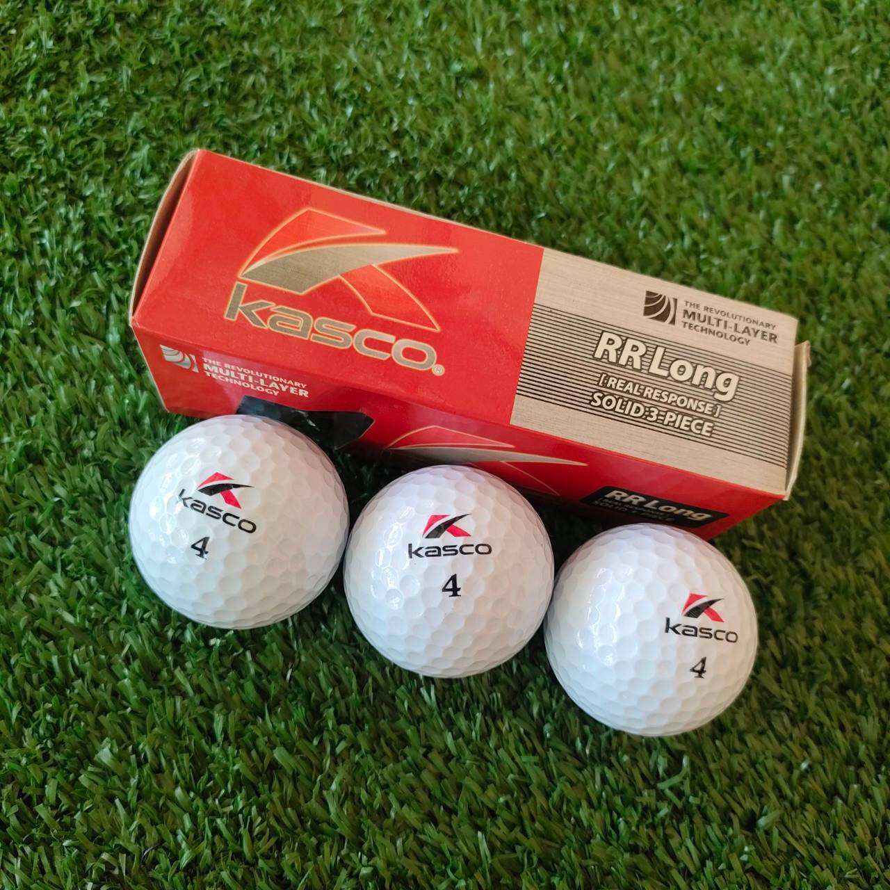 ลูกกอล์ฟ KASCO RR LONG 1 หลอด มี 3 ลูก สีขาวเป็นแบบสามชั้น คุ้มค่ากว่าซื้อแบรนด์แพง เพราะ KASCO MADE IN JAPAN ของดีพรีเมี่ยม ราคาไม่แพง ไม้กอล์ฟมือสอง ของแท้ BY NakaraLuxurious