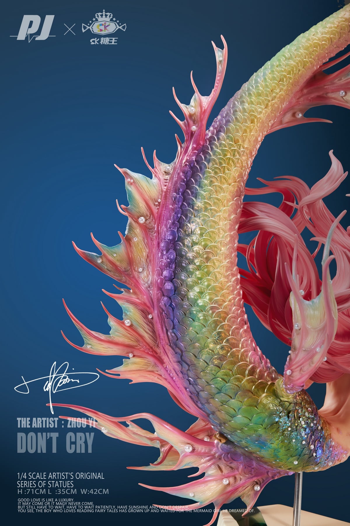 [สั่งจอง]PIJI X "SUGAR KING" Zhou YI 1/4 : Artist Series Statue "Don't Cry" - Mermaid