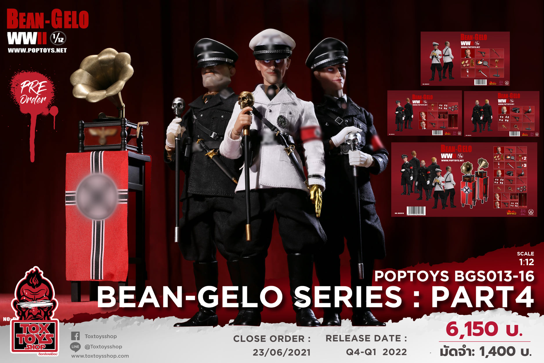 [สั่งจอง]POPTOYS 1/12 Bean-Gelo Series : Part4