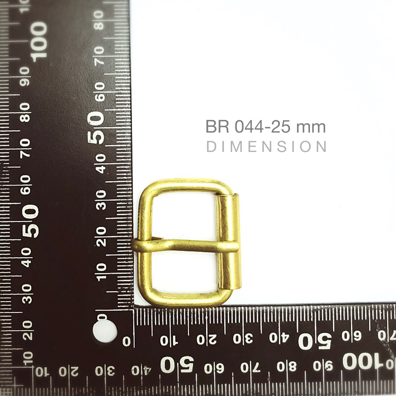 BR044 หัวเข็มขัด roller buckle อะไหล่ทองเหลืองแท้ อุปกรณ์งานหนัง **ราคาต่อชิ้น**