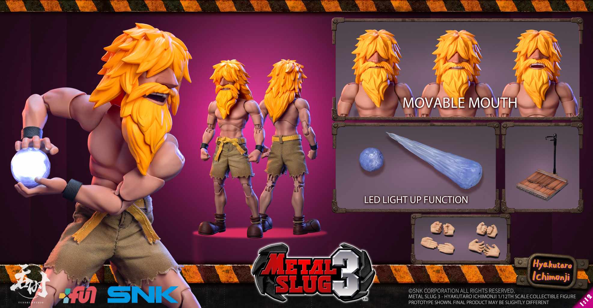 [สั่งจอง]TunShi Studio 1/12 : Metal Slug3 - Hyakutaro Ichimonji