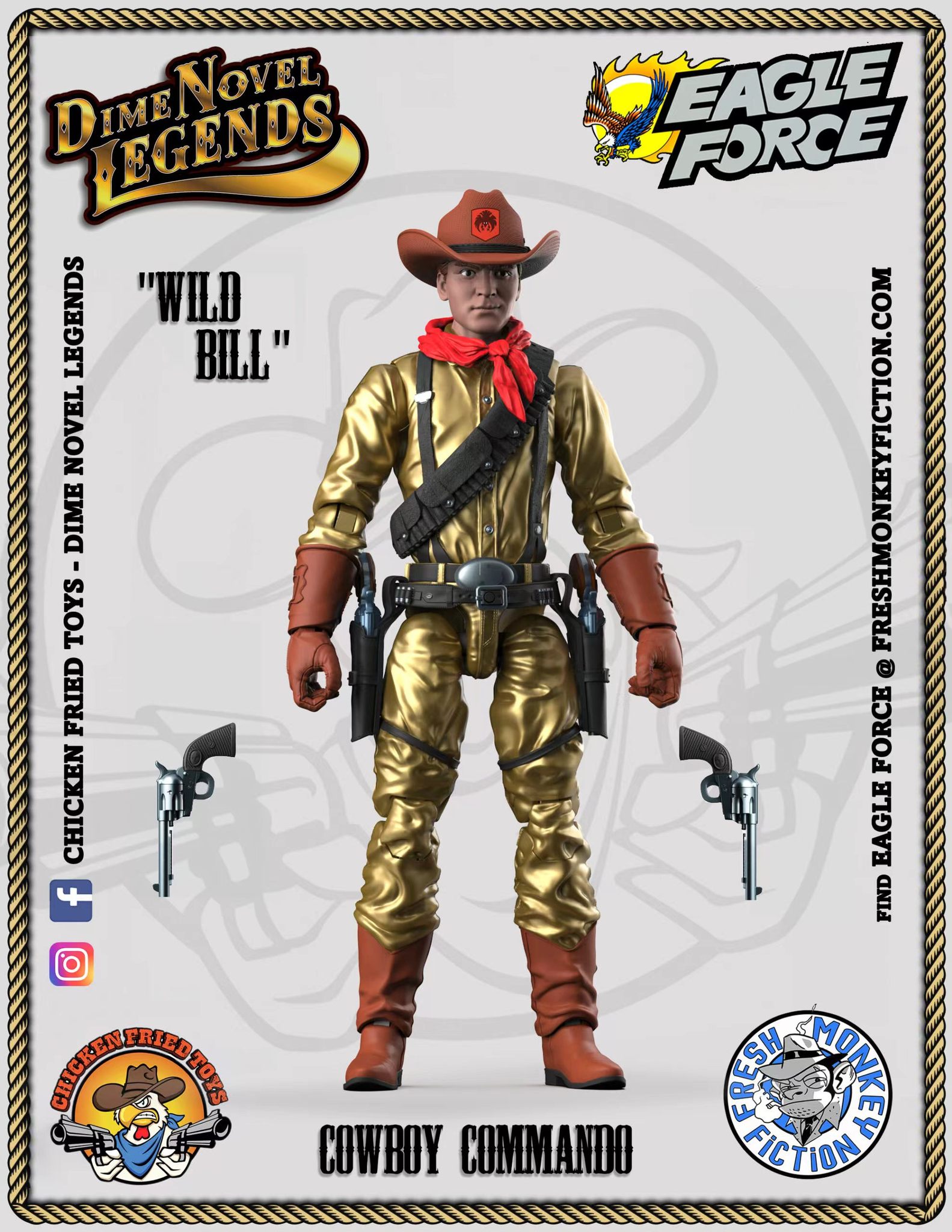 [พร้อมส่ง] Dime Novel Legends 1/18 : CHICKEN FRIED TOYS มีให้เลือก 3แบบ