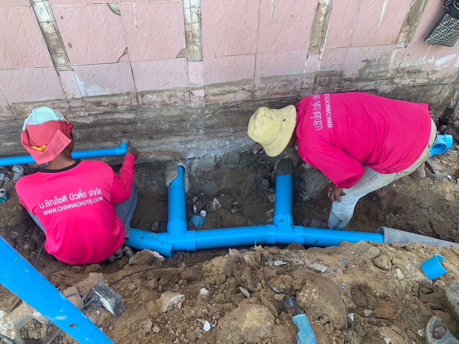 งานสร้างห้องน้ำ รร.วัดหนองเสือ อ.บ้านโป่งจ.ราชบุรี