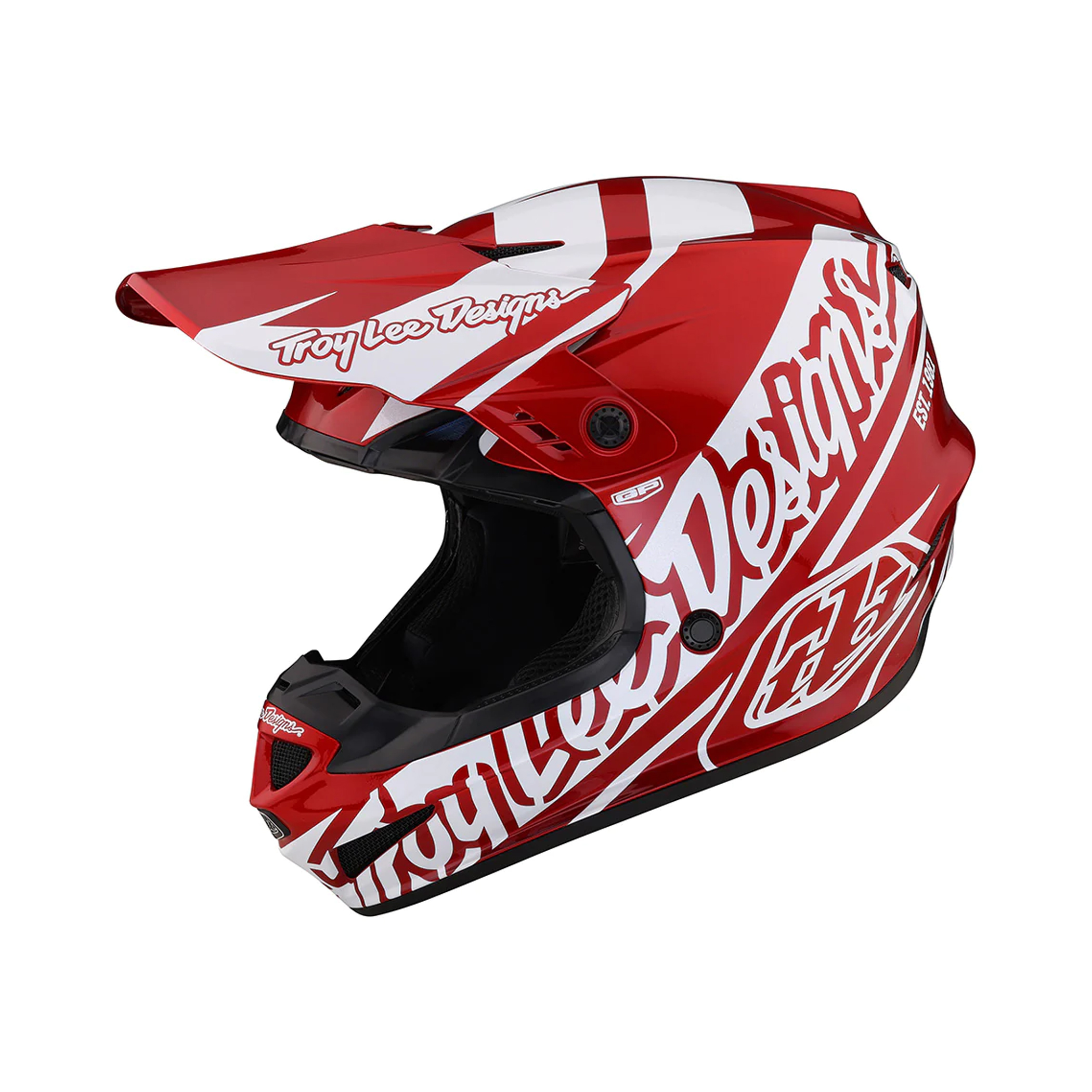 หมวกกันน็อค Troy Lee Designs GP Helmet Slice Red / White