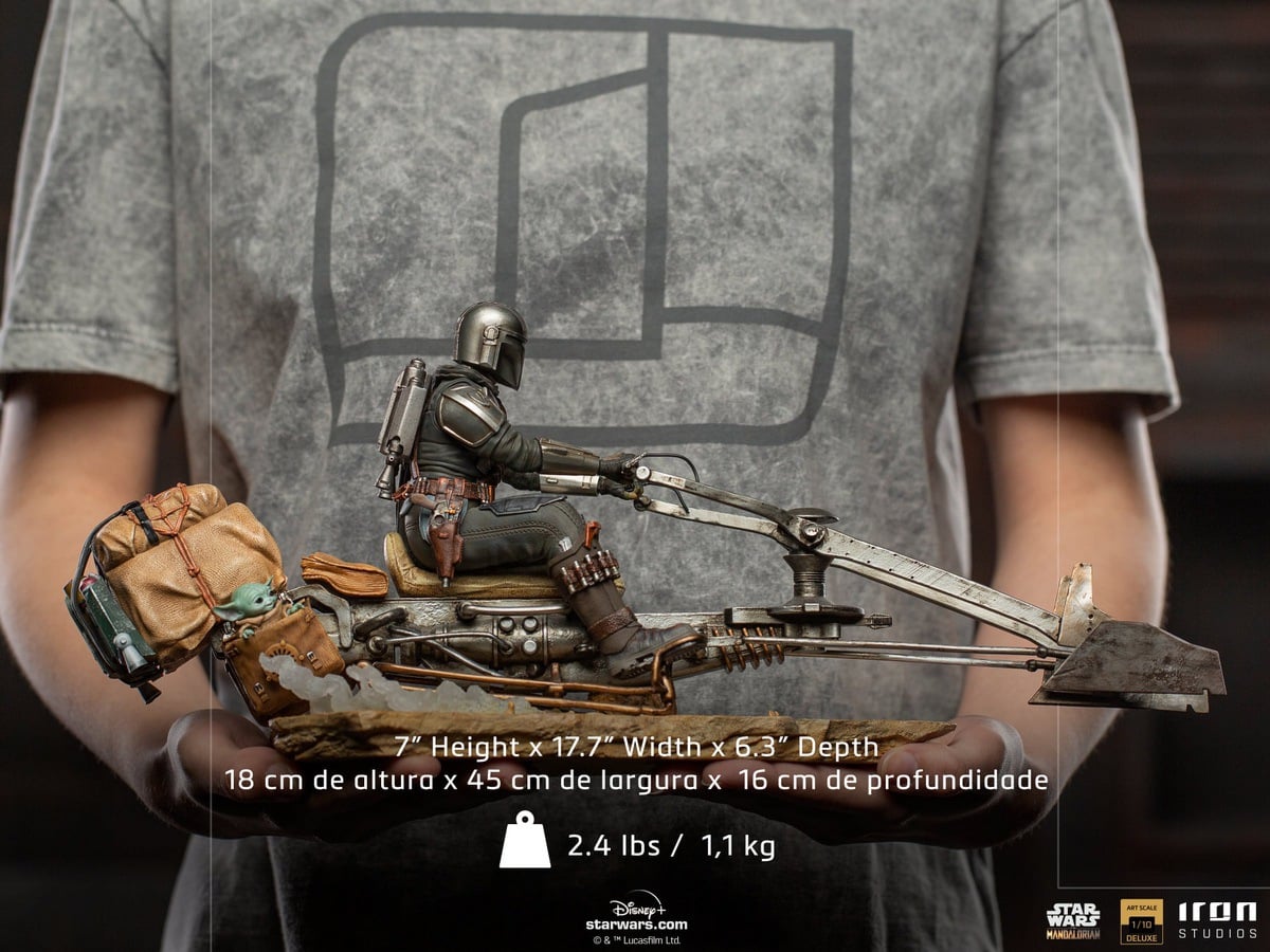 [สั่งจอง]Iron Studios LUCSWR48721-10 1/10 : The Mandalorian on Speederbike
