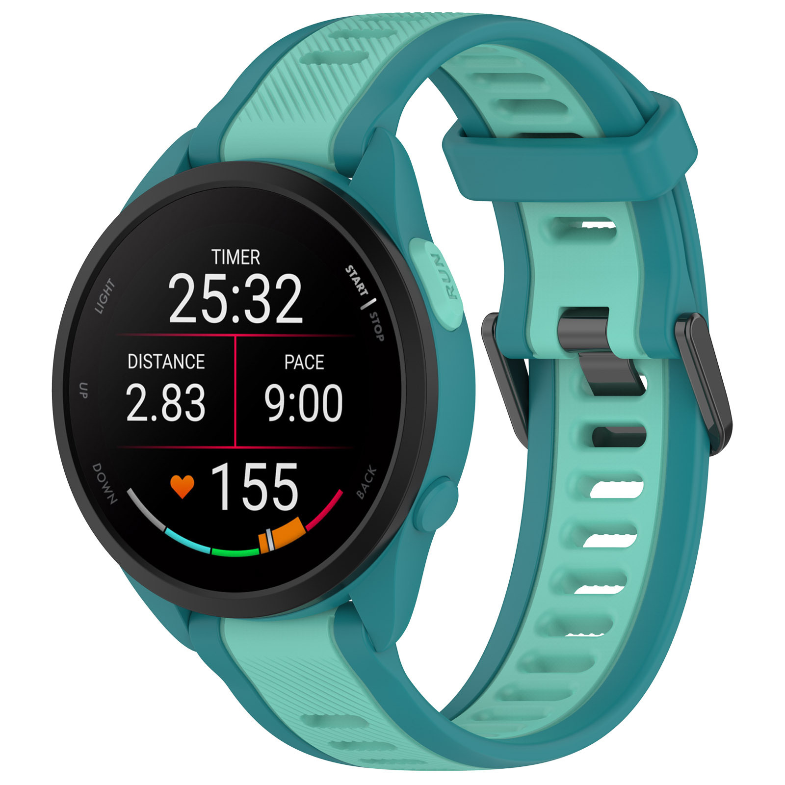 Shopdodi AS165 สายนาฬิกา 22mm ซิลิโคน Garmin Forerunner 965/ Xiaomi Watch S3/ Amazfit Active Straps