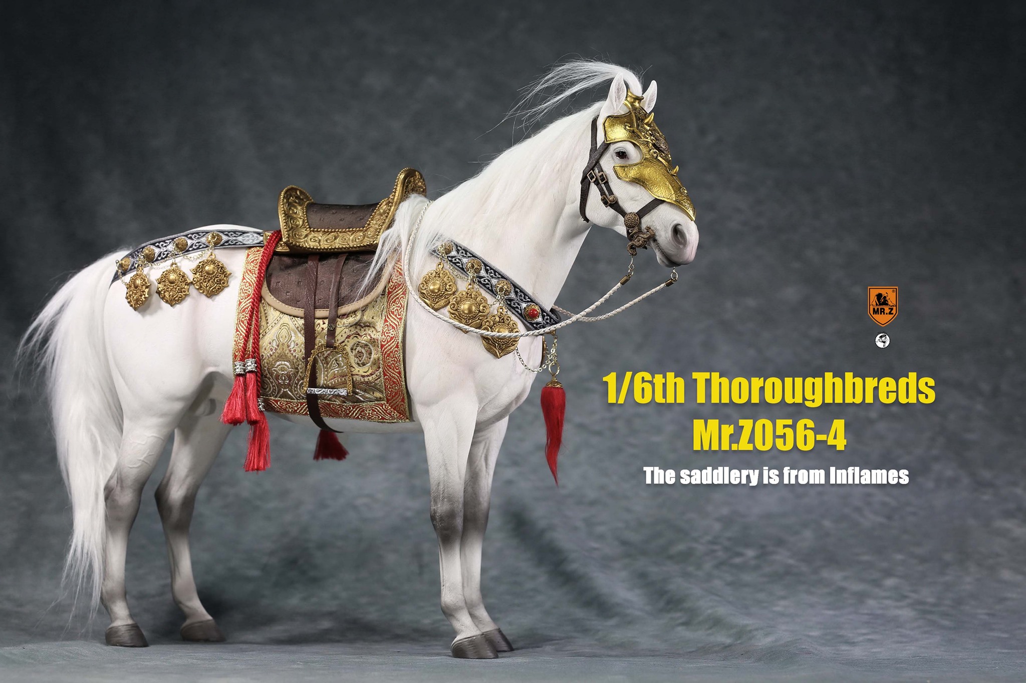 [สั่งจอง]MR.Z MRZ056 1/6 animal model No.56 : Thoroughbreds （all 5 colours） MR.Z 1/6 : Ancient Japanese Harness Set