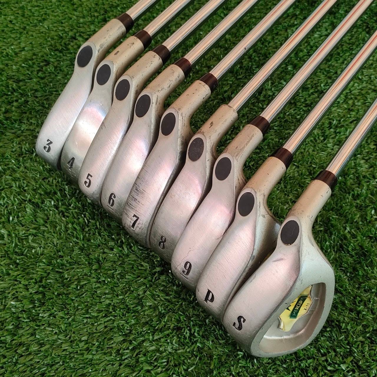 ชุดเหล็ก MERCURY X-11 มีเหล็ก 3-9 เเละ PW SW ก้าน TRUETEMPER R เหล็ก Cavity ลึก ตีง่ายมากๆ ตีไกล แม่นยำครับ