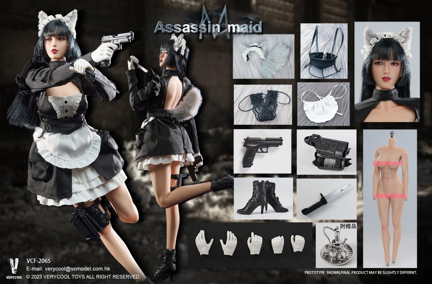 [สั่งจอง] VERYCOOL VCF-2065 1/6 : Female Assassin Series : Assassin Maid-Michelle