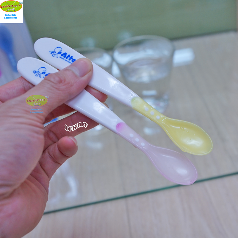 Attoon แอทตูน ช้อนวัดอุณหภูมิสำหรับป้อนอาหารทารก