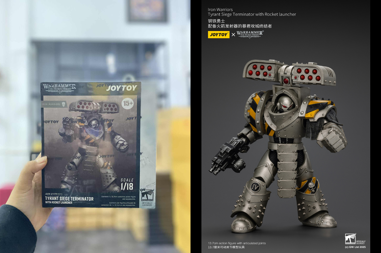 [พร้อมส่ง] Joytoy 1/18 : lron Warriors - JT01475 : Tyrant Siege Terminator with Rocket launcher