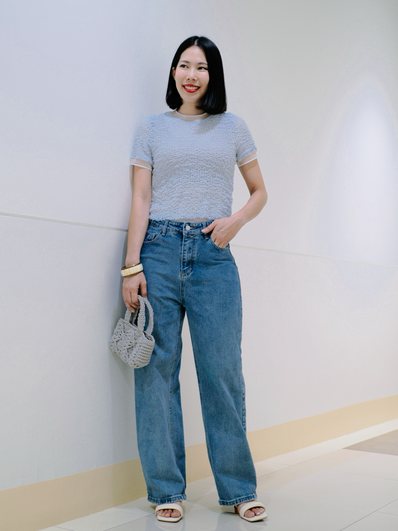 ปรับราคาลง20%!! 2MUAY รุ่น GJO1448 เสื้อพลีทคุณภาพ SMOCK PLEATED TOP 6 สี FREE SIZE