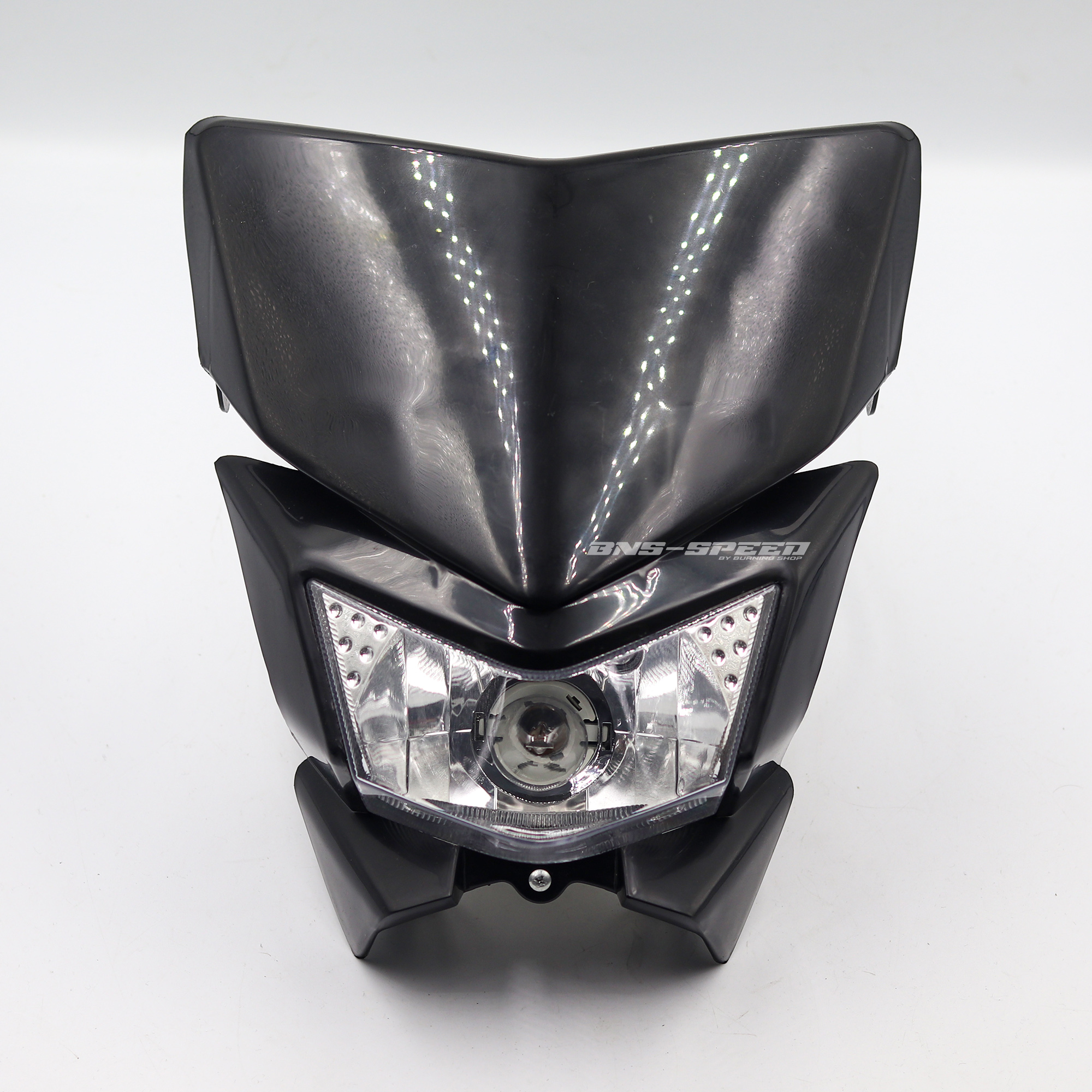 หน้ากากทรง KLX450 - สีดำ