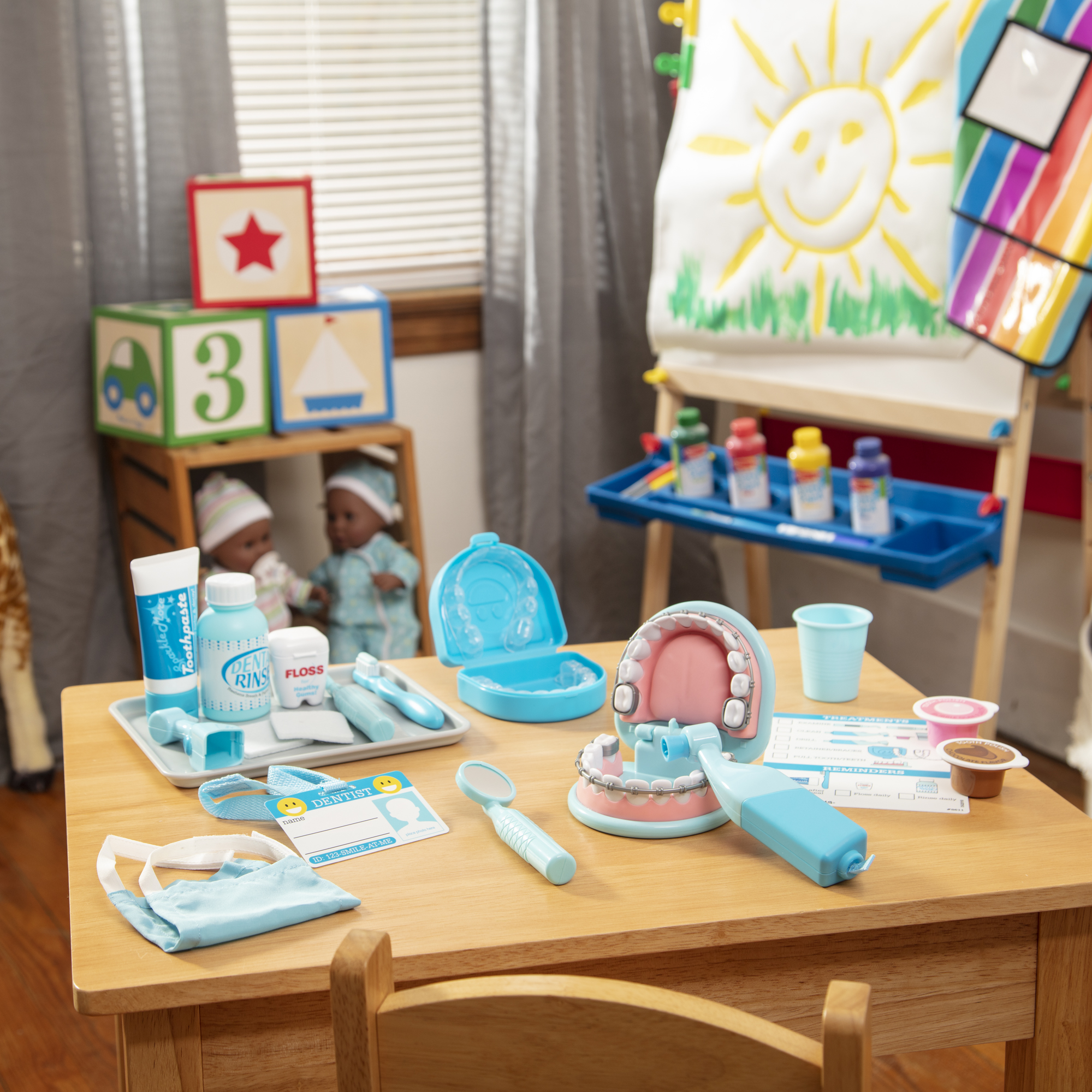 [25ชิ้น] อุปกรณ์หมอฟัน เครื่องมือทันตแพทย์ Melissa & Doug Dentist Kit Playset รีวิวดีใน Amazon USA ชุดฟัน ชุดจัดฟัน ขัดฟัน อุปกรณ์ 25 ชิ้นครบ