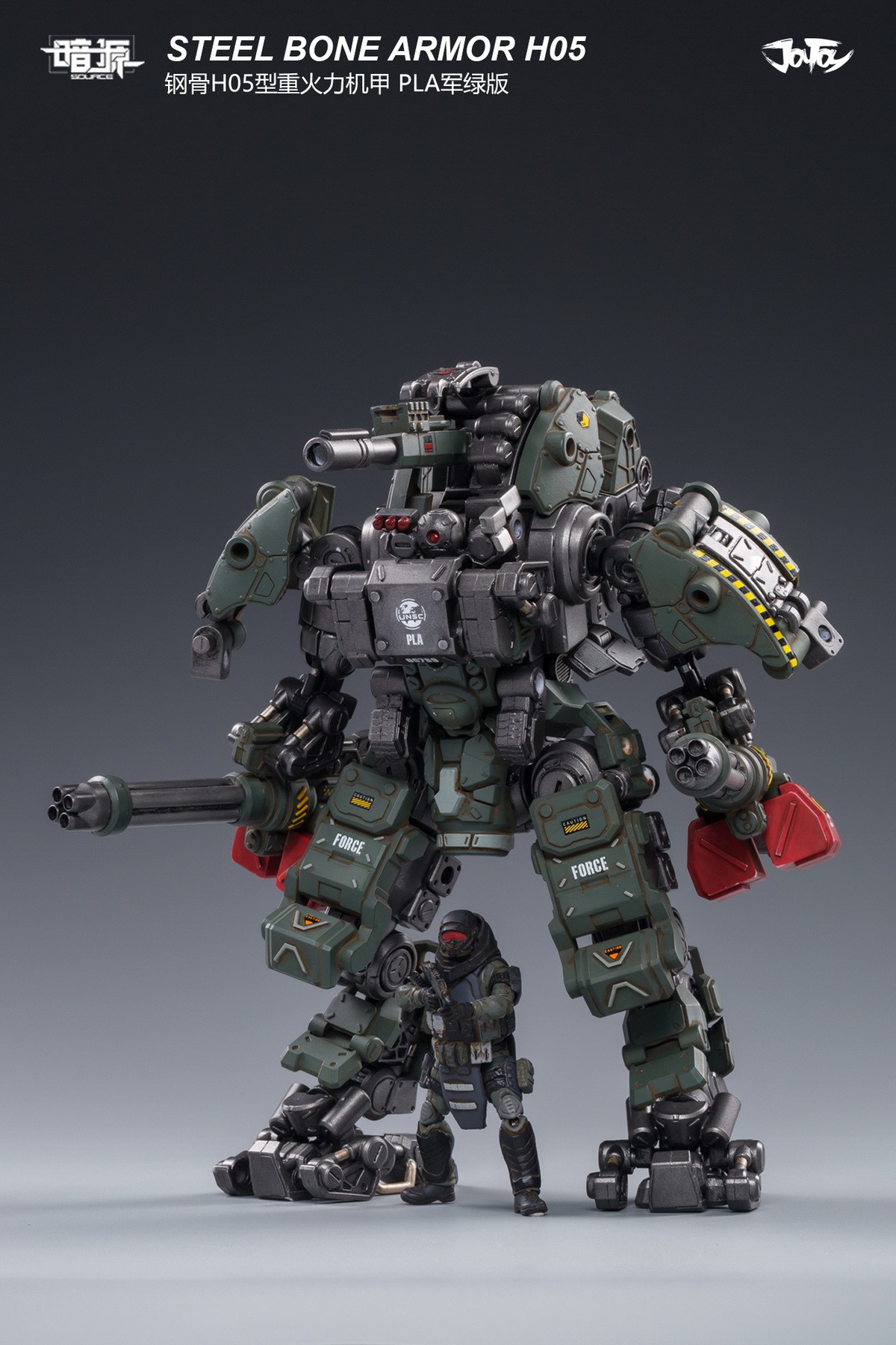 [สั่งจอง] JOYTOY 1/25 H05 STEEL BONE HEAVY FIREPOWER ARMOR (MILITARY GREEN)