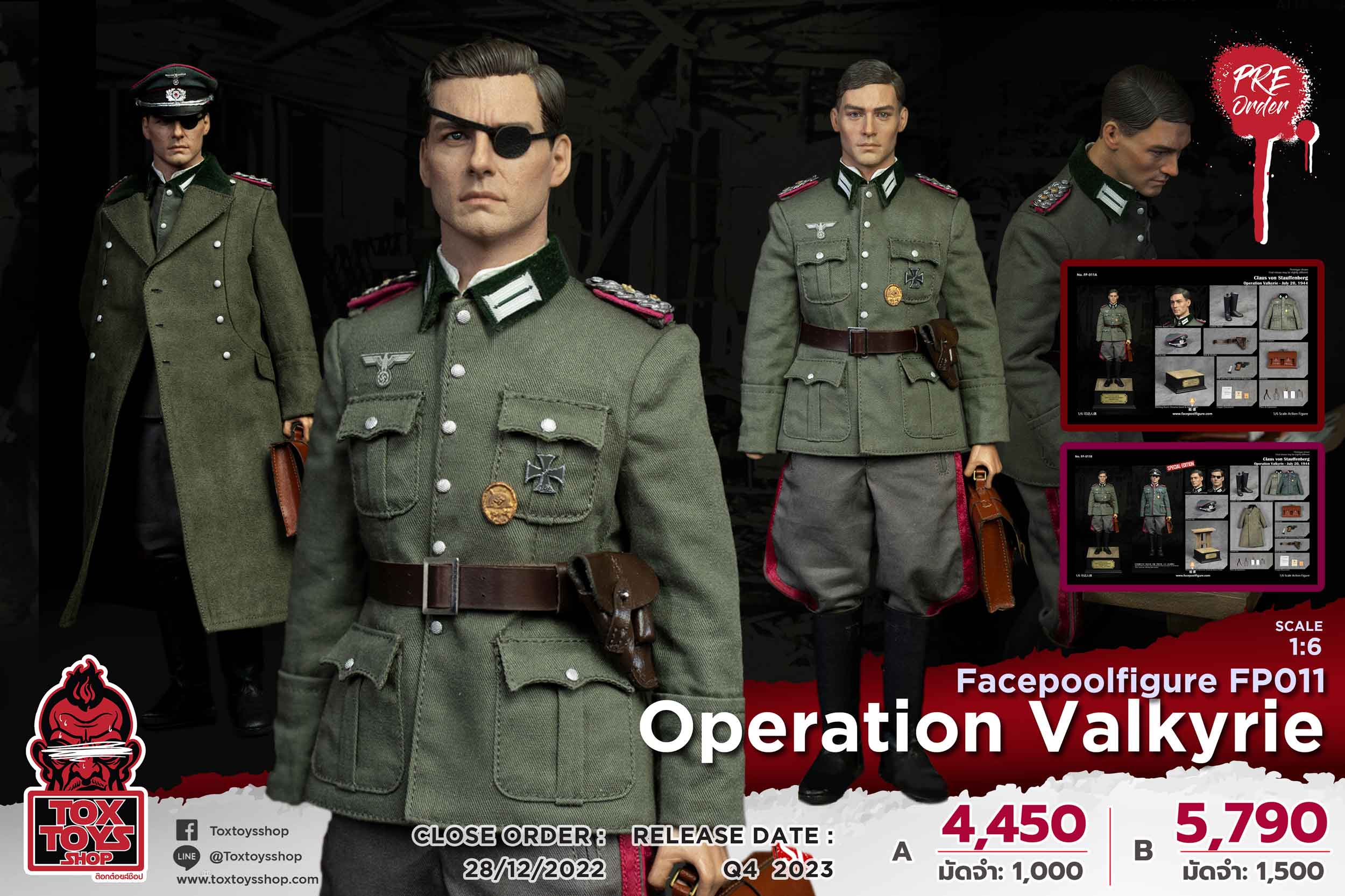 [สั่งจอง] Facepoolfigure 1/6 : Discover History Series Operation Valkyrie