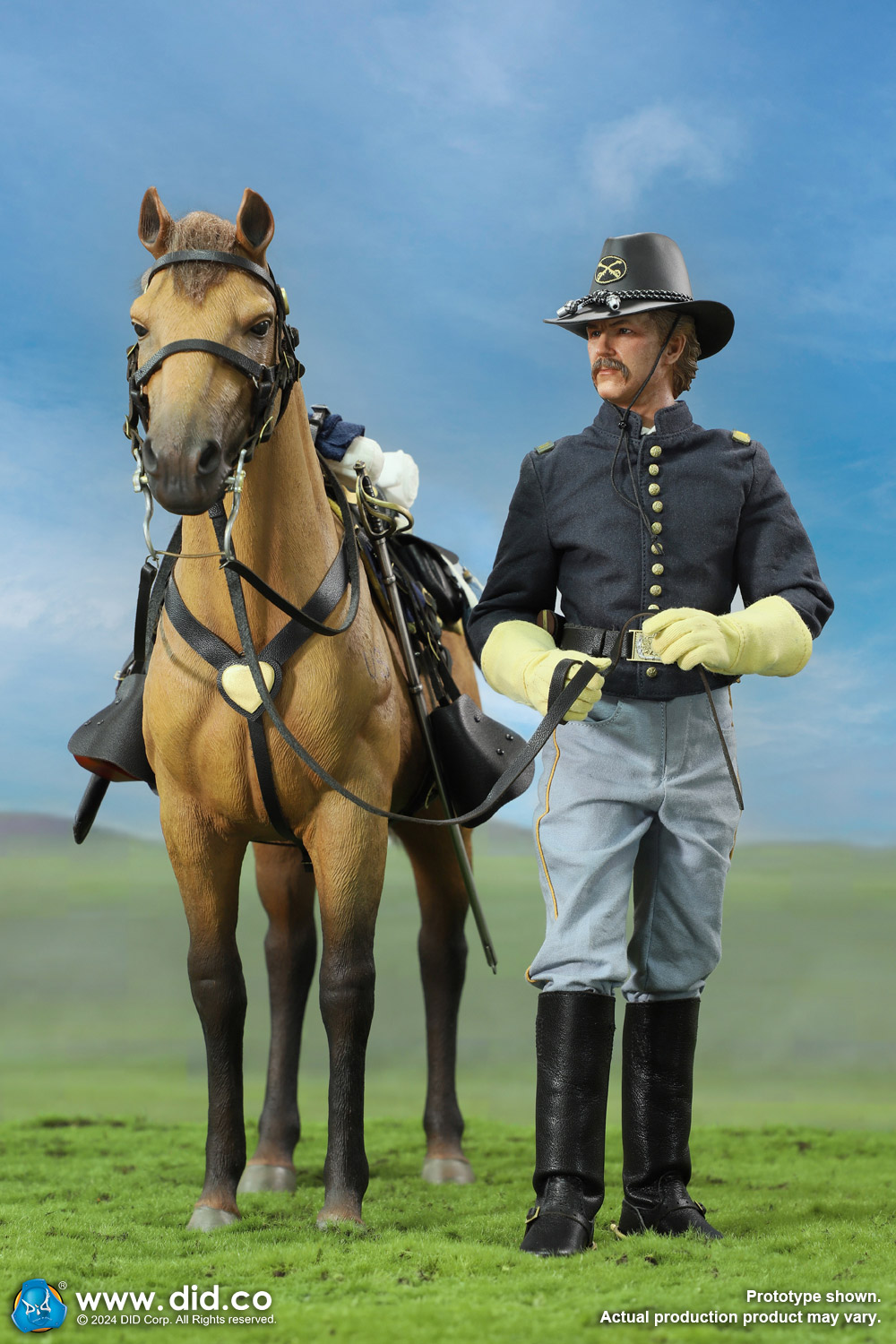 [สั่งจอง] DID E60076 1/6 : Civil War Brown War Horse (Standing)