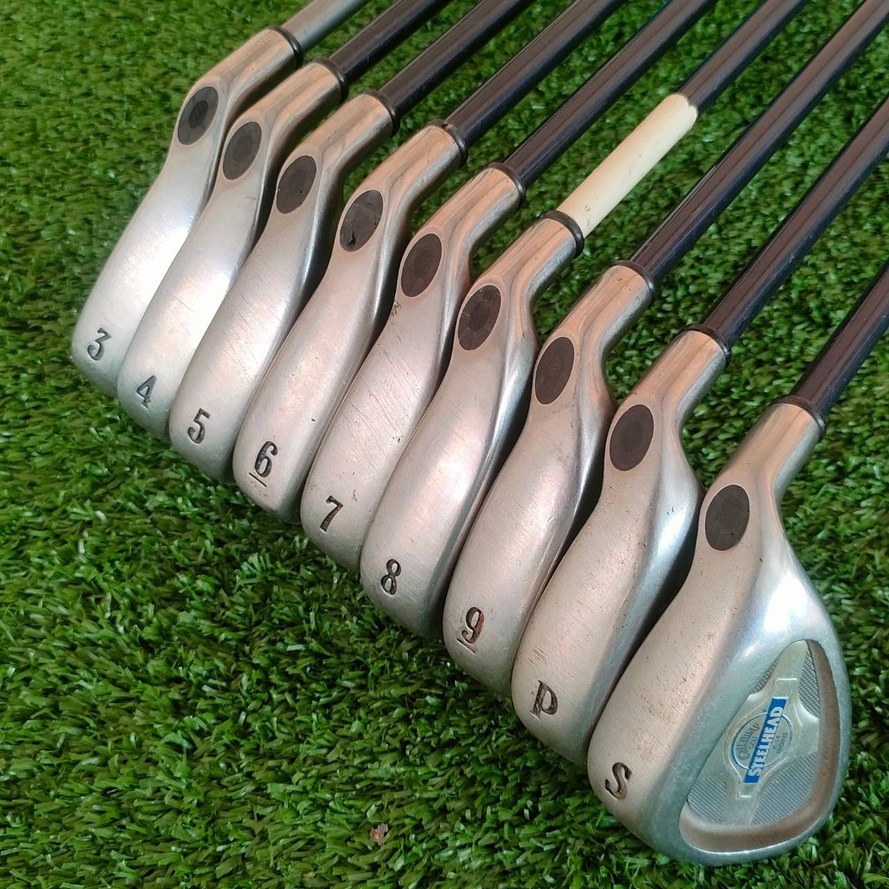 ชุดเหล็ก CALLAWAY STEELHEAD X-14 มีเหล็ก 3 - 9 เเละ PW เเละ SW ก้าน IV STEELHEAD FLEX R