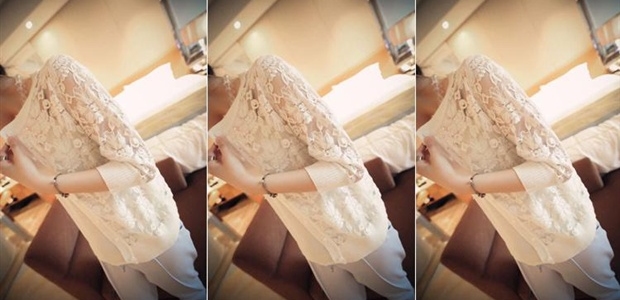 เสื้อคลุมแฟชั่น แขนสามส่วน สีขาว สีชมพู น่ารักๆๆ