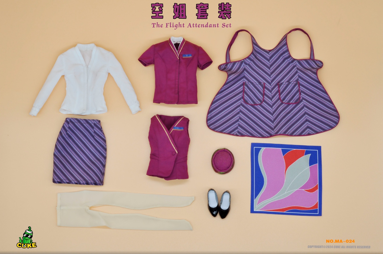 [สั่งจอง] CUKE TOYS MA-024 1/6 : N Flight Attendant Suit
