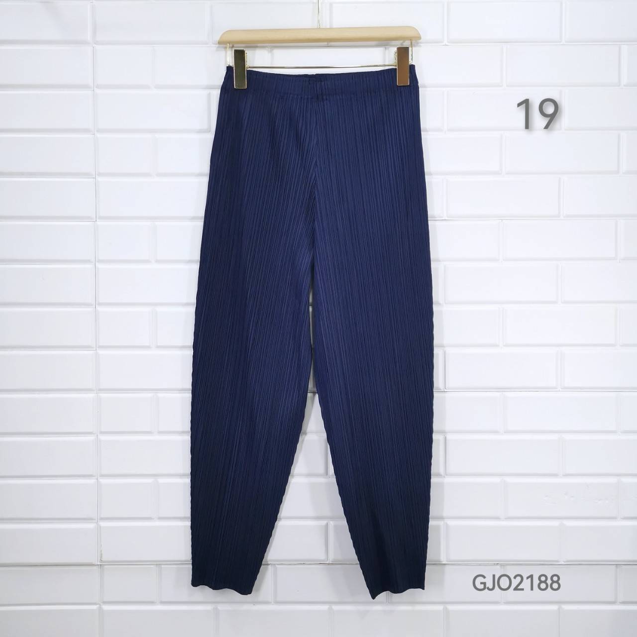 ยาว 34นิ้ว!! 2MUAY รุ่น GJO2188 กางเกงผู้หญิง กางเกงอัดพลีทคุณภาพ 12สี FREE SIZE CASUAL FIT PLEATES PANTS