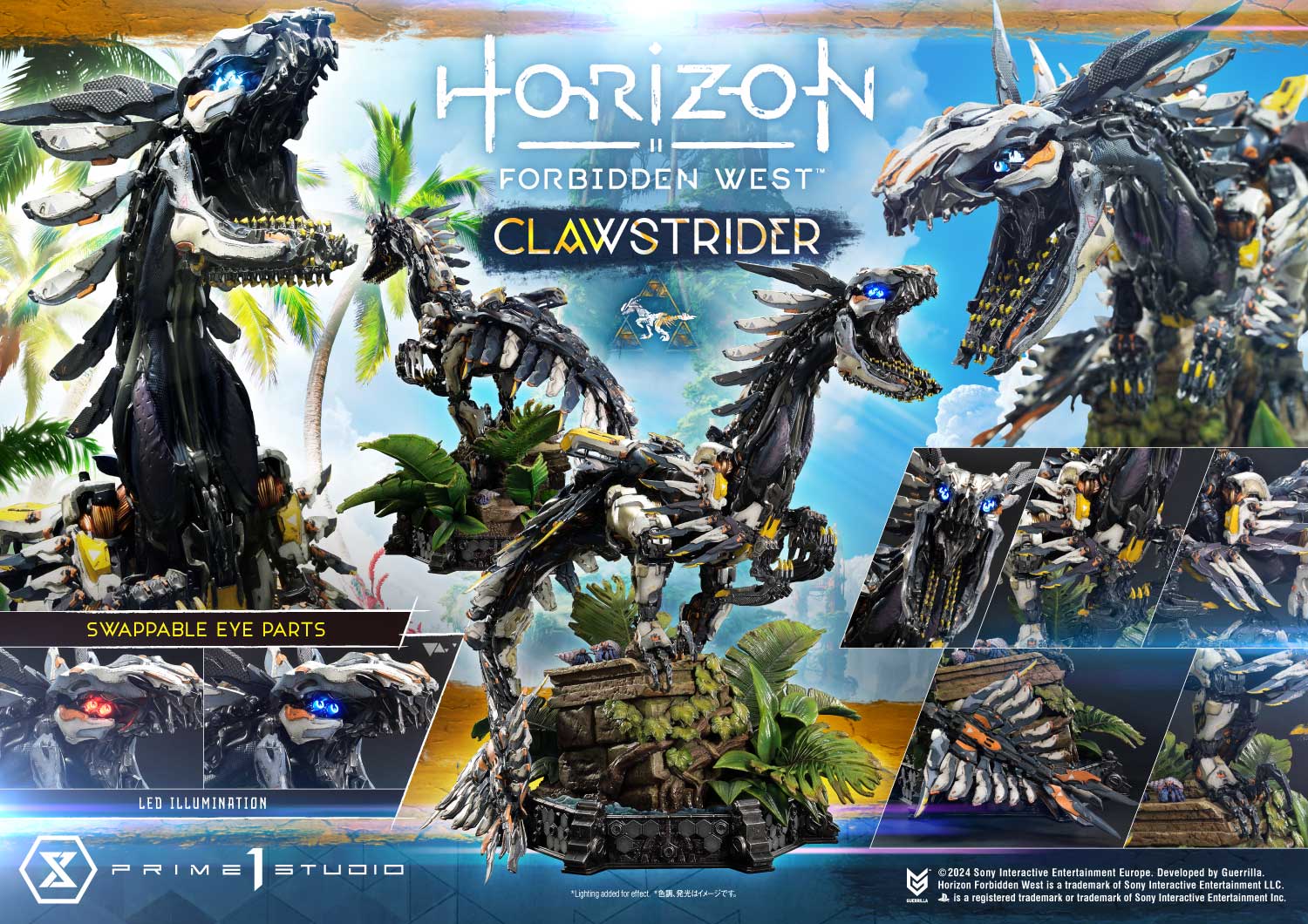 [สั่งจอง] Prime 1 Studio UPMHFW-01: Clawstrider (Horizon Forbidden West)